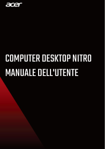Manuale Acer Nitro N50-100 Desktop