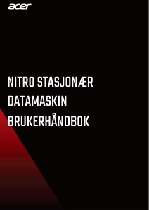 Bruksanvisning Acer Nitro N50-100 Datamaskin