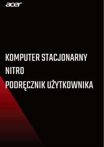 Instrukcja Acer Nitro N50-100 Komputer stacjonarny