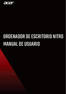 Manual de uso Acer Nitro N50-100 Computadora de escritorio