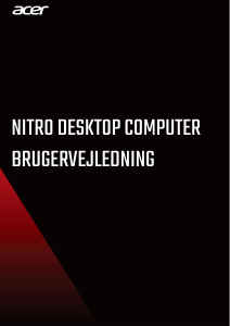 Brugsanvisning Acer Nitro N50-100 Stationær computer