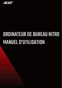 Mode d’emploi Acer Nitro N50-110 Ordinateur de bureau