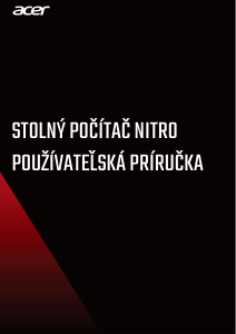 Návod Acer Nitro N50-110 Stolový počítač