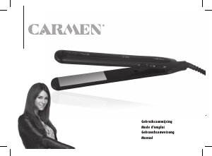 Manual Carmen CR5190 Hair Straightener