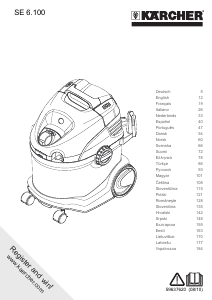Manual de uso Kärcher SE 6.100 Aspirador