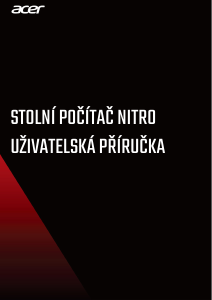 Manuál Acer Nitro NS-600 Stolní počítač