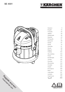 Manual de uso Kärcher SE 4001 Aspirador
