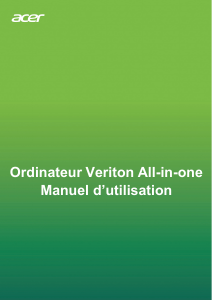 Mode d’emploi Acer Veriton A850_87 Ordinateur de bureau