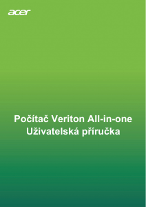 Manuál Acer Veriton A850_87 Stolní počítač