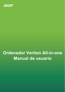 Manual de uso Acer Veriton A890_85 Computadora de escritorio