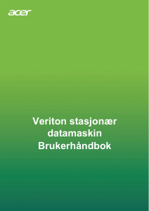 Bruksanvisning Acer Veriton B450_83 Datamaskin
