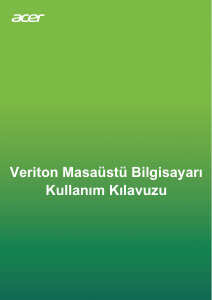 Kullanım kılavuzu Acer Veriton B450_83 Masaüstü bilgisayar