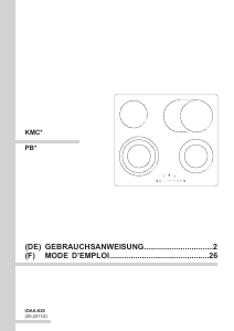 Mode d’emploi Amica KMC 13285 F Table de cuisson