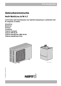 Handleiding Nefit MultiLine Warmtepomp