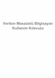 Kullanım kılavuzu Acer Veriton B650_75 Masaüstü bilgisayar