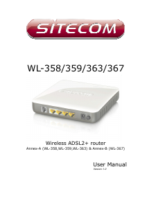 Manual Sitecom WL-363 Router