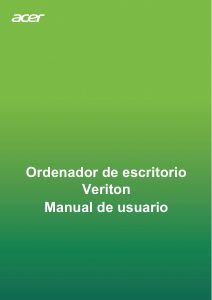 Manual de uso Acer Veriton D750_84 Computadora de escritorio