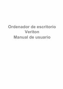 Manual de uso Acer Veriton D850_76 Computadora de escritorio