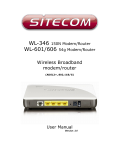 Manual Sitecom WL-606 Router