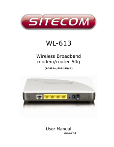 Manual Sitecom WL-613 Router