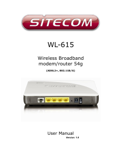 Handleiding Sitecom WL-615 Router