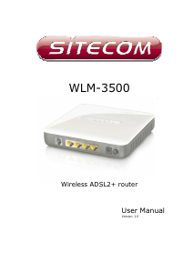 Manual Sitecom WLK-3500 Router