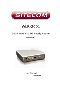 Manual Sitecom WLR-2001 Router