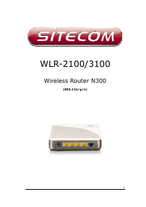 Manual Sitecom WLR-2100 Router