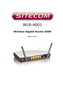 Handleiding Sitecom WLR-4001 Router