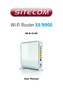 Manual Sitecom WLR-6100 Router