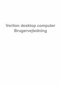 Brugsanvisning Acer Veriton X2660G Stationær computer