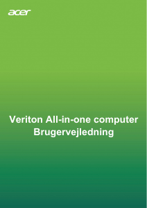 Brugsanvisning Acer Veriton Z4660G Stationær computer