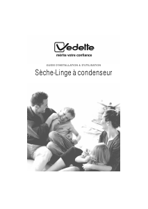 Mode d’emploi Vedette VSF631 Sèche-linge