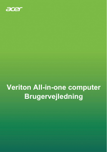 Brugsanvisning Acer Veriton Z6860G Stationær computer