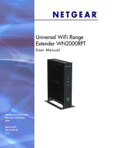 Handleiding Netgear WN2000RPTv2 Range extender