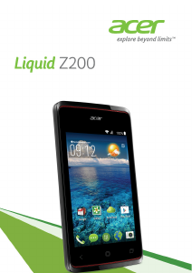 Mode d’emploi Acer Liquid Z200 Téléphone portable