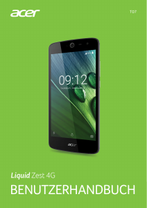 Bedienungsanleitung Acer Liquid Zest 4G Handy