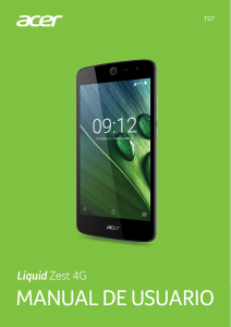 Manual de uso Acer Liquid Zest 4G Teléfono móvil