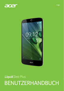 Bedienungsanleitung Acer Liquid Zest Plus Handy