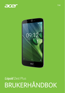 Bruksanvisning Acer Liquid Zest Plus Mobiltelefon