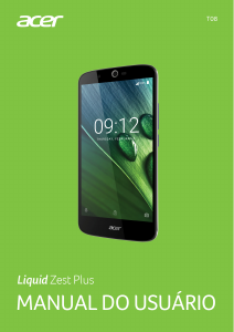 Manual Acer Liquid Zest Plus Telefone celular