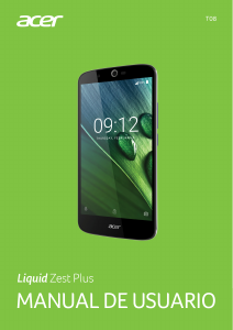 Manual de uso Acer Liquid Zest Plus Teléfono móvil