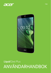 Bruksanvisning Acer Liquid Zest Plus Mobiltelefon