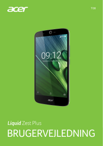 Brugsanvisning Acer Liquid Zest Plus Mobiltelefon