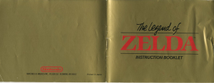 Manual Nintendo NES The Legend of Zelda