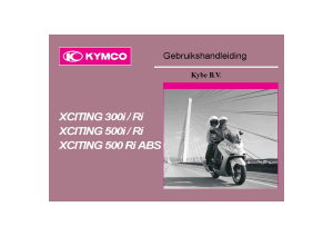 Handleiding Kymco xciting 500 Ri Scooter