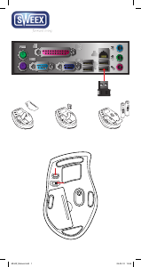 사용 설명서 Sweex MI441 Wireless Voyager Grey USB 마우스