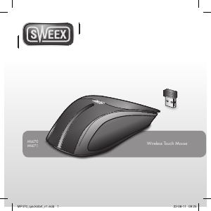 Instrukcja Sweex MI470 Wireless Touch Mysz