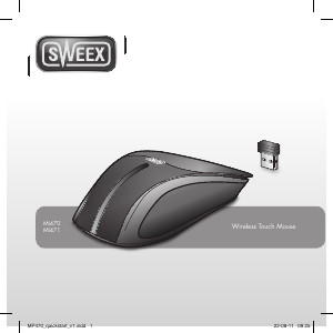 Mode d’emploi Sweex MI471 Wireless Touch Souris