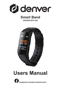 Handleiding Denver BFH-252 Activity tracker